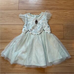 Toddler Mint Green Sequin Jasmine Dress